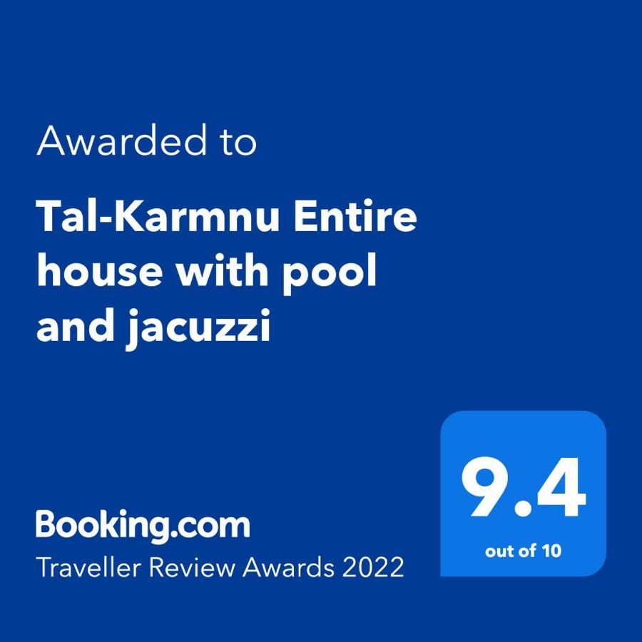 Tal-Karmnu Entire House With Private Heated Pool And Jacuzzi Villa Kirkop Luaran gambar